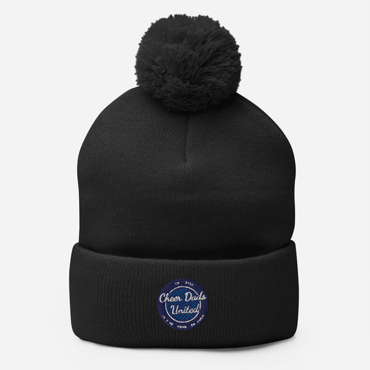 Cheer Dads United Logo Pom Beanie