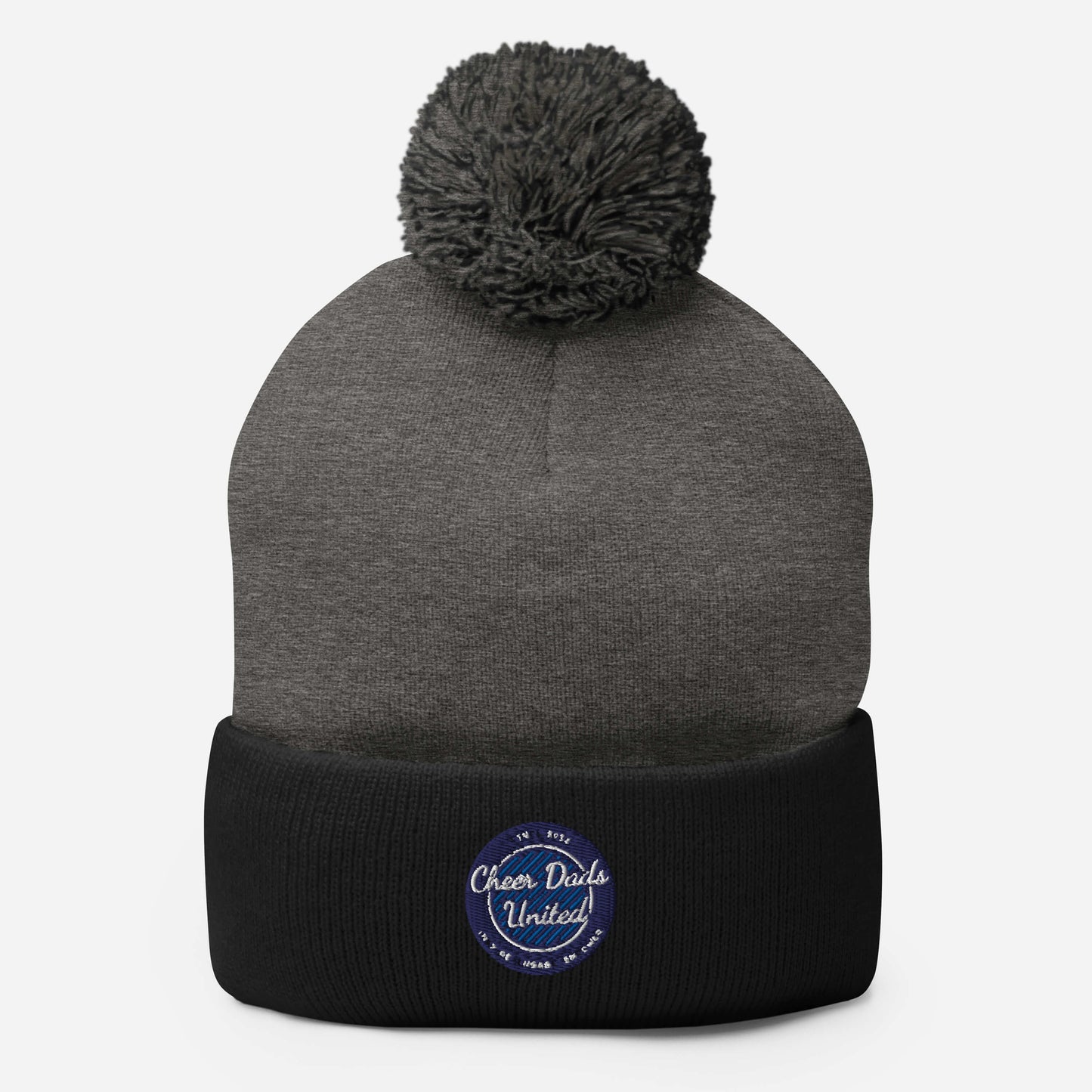 Cheer Dads United Logo Pom Beanie