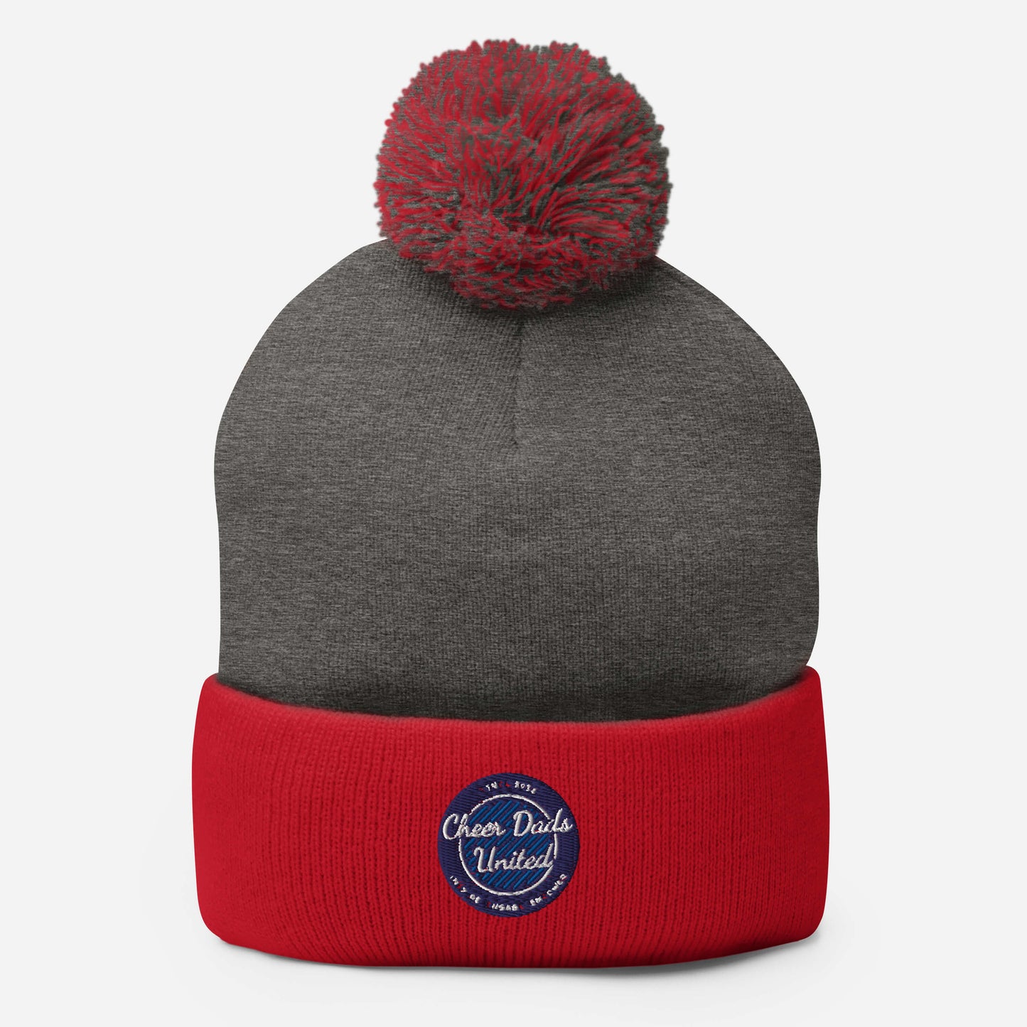 Cheer Dads United Logo Pom Beanie