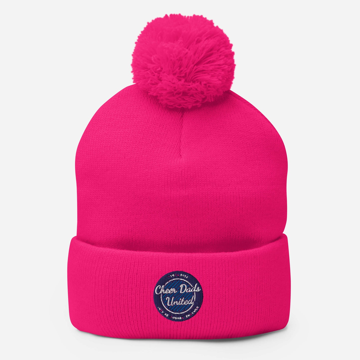 Cheer Dads United Logo Pom Beanie