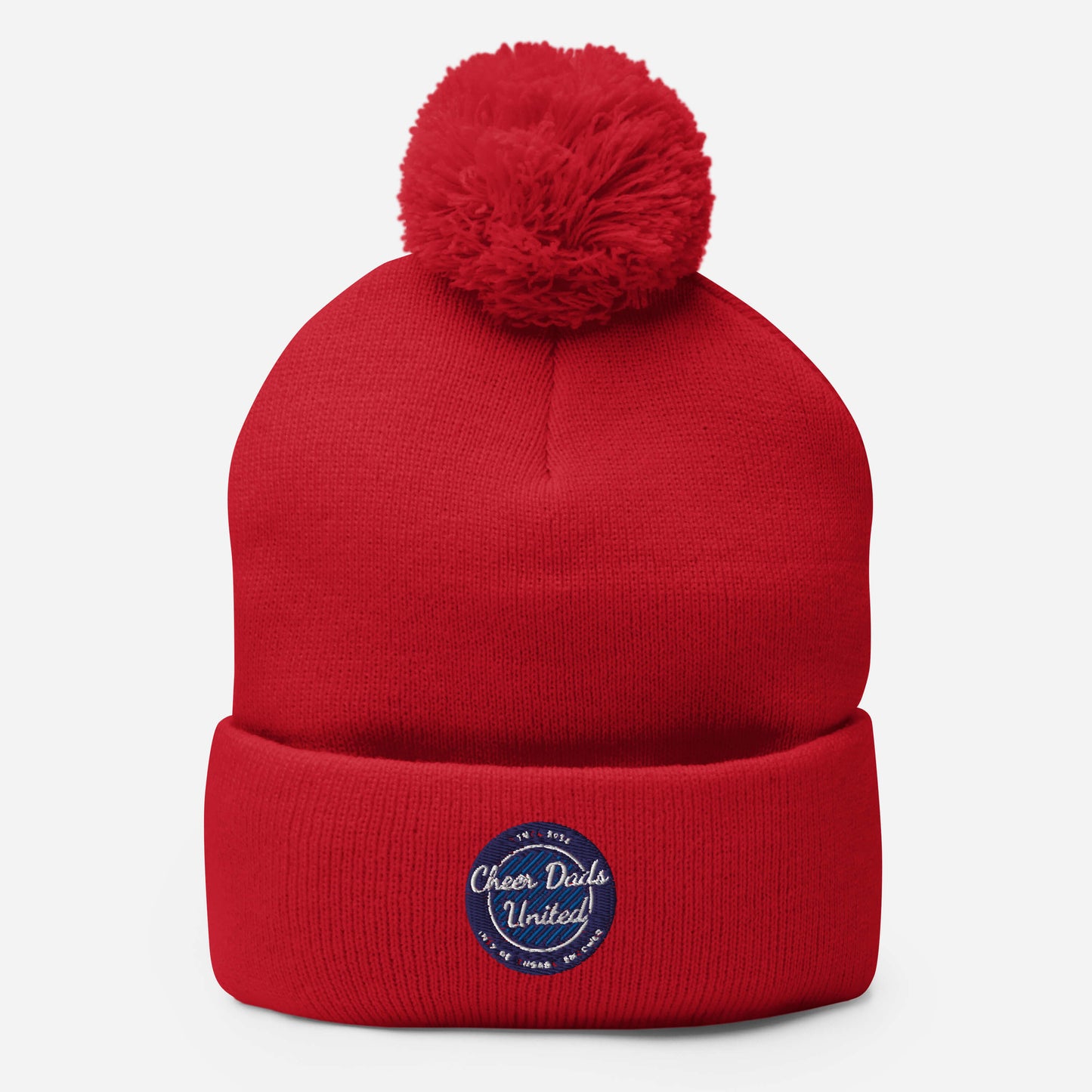 Cheer Dads United Logo Pom Beanie