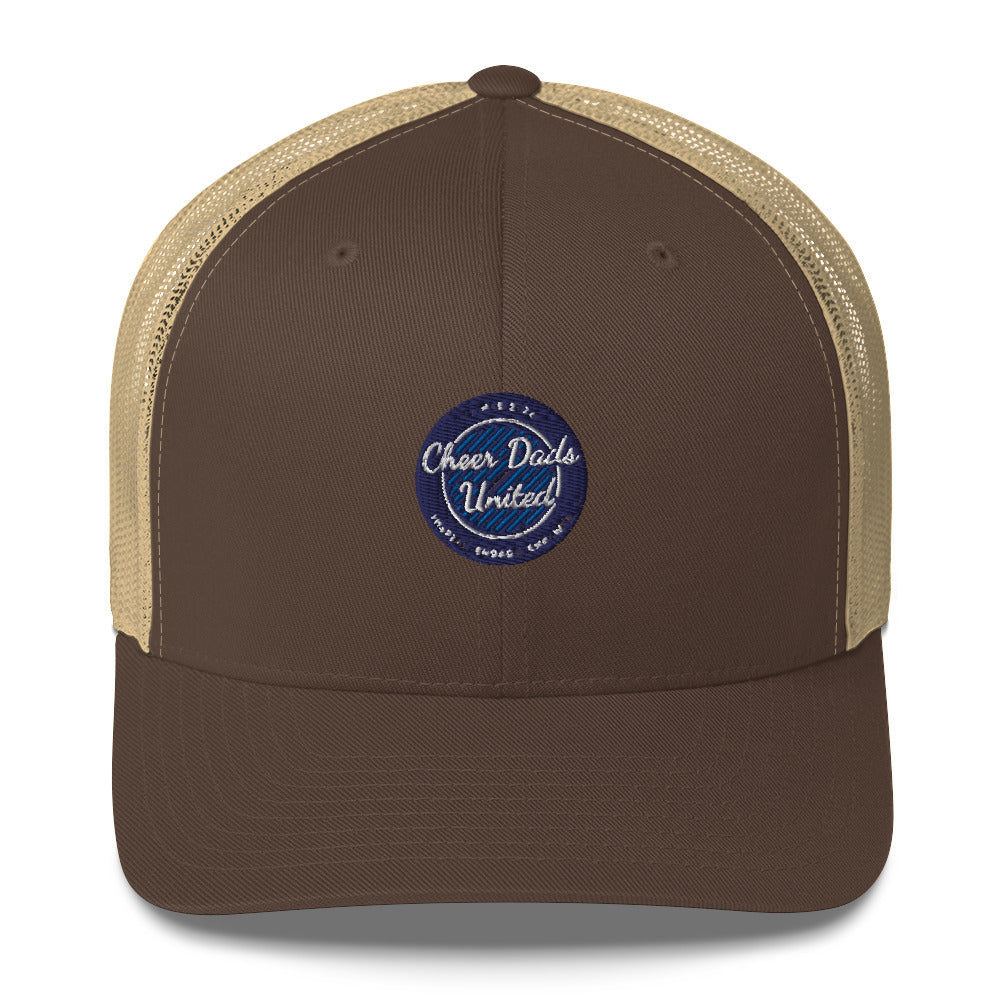 Cheer Dads United Logo Retro Trucker