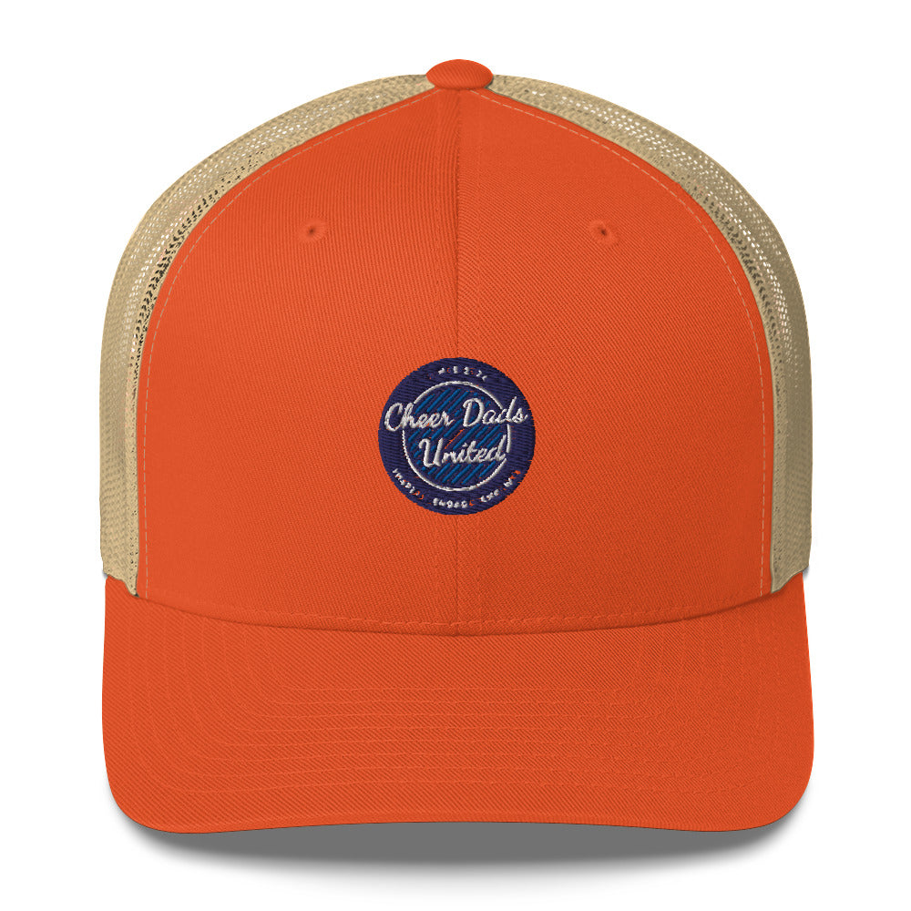 Cheer Dads United Logo Retro Trucker