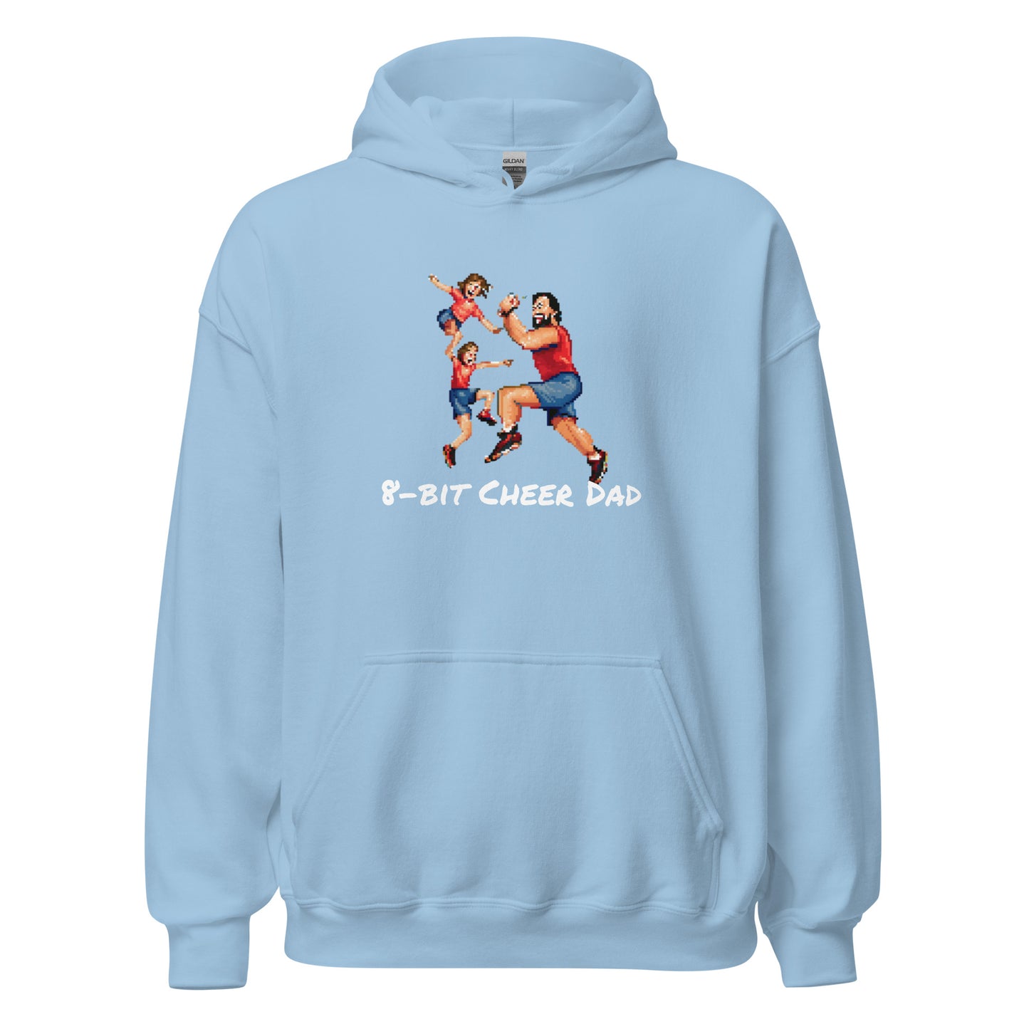 8-Bit Cheer Dad Hoodie