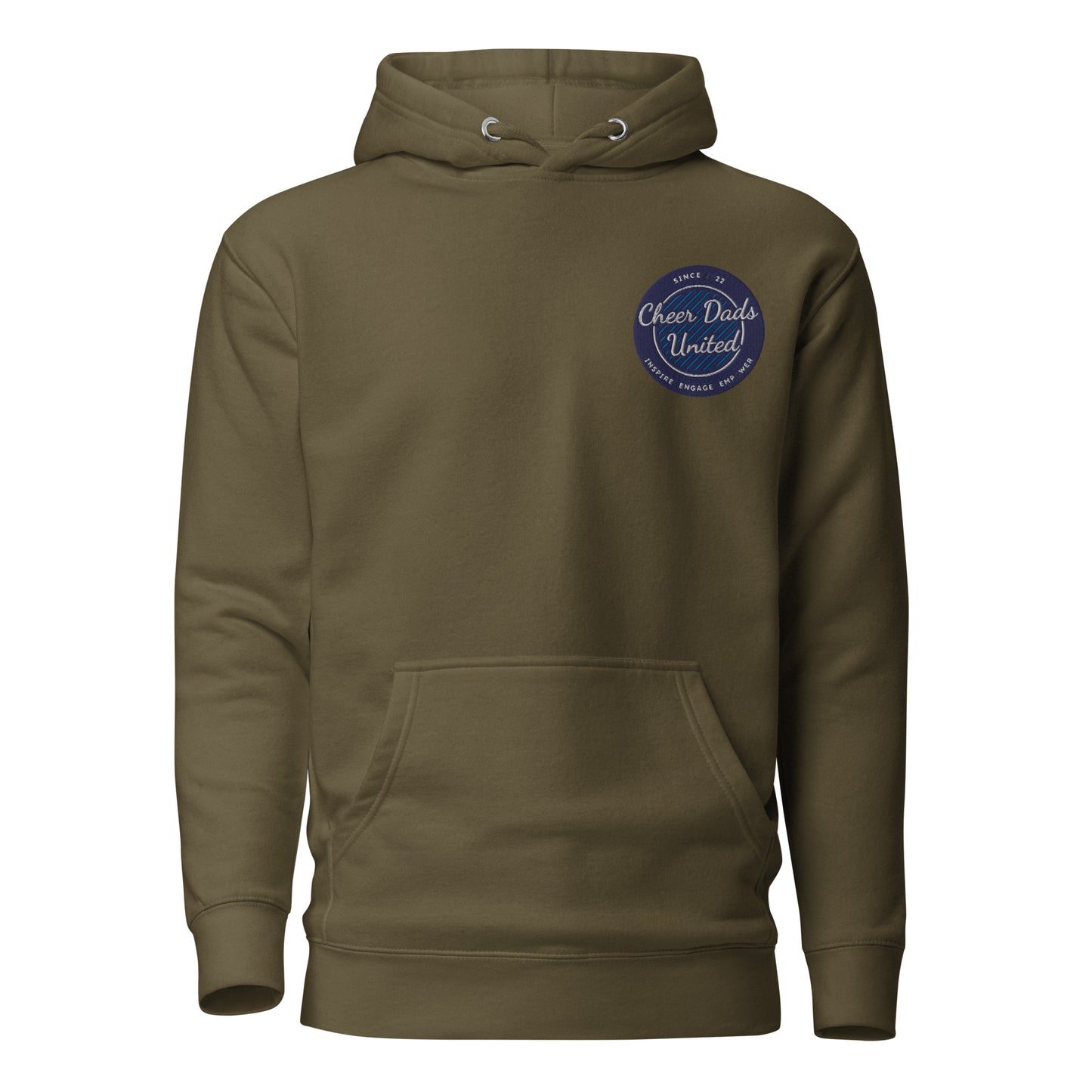 Cheer Dads United Embroidered Logo Hoodie