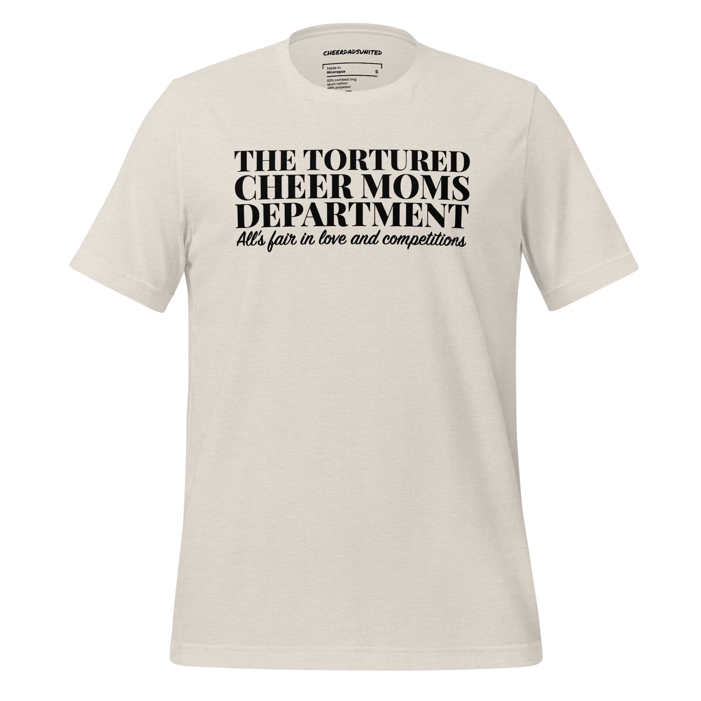 Tortured Cheer Moms Dept T-Shirt