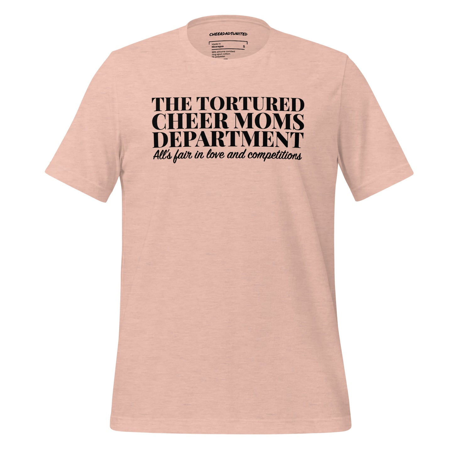 Tortured Cheer Moms Dept T-Shirt