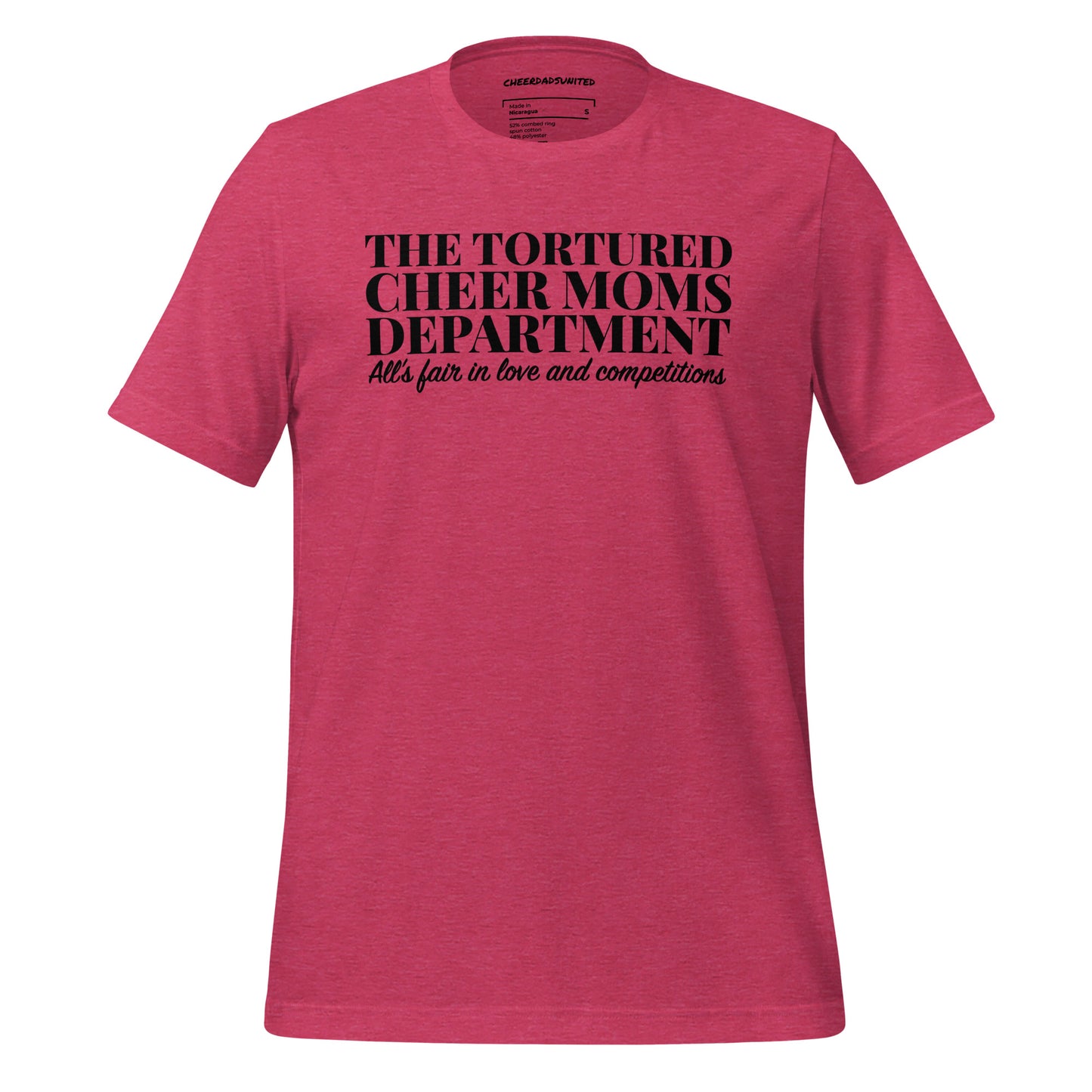 Tortured Cheer Moms Dept T-Shirt