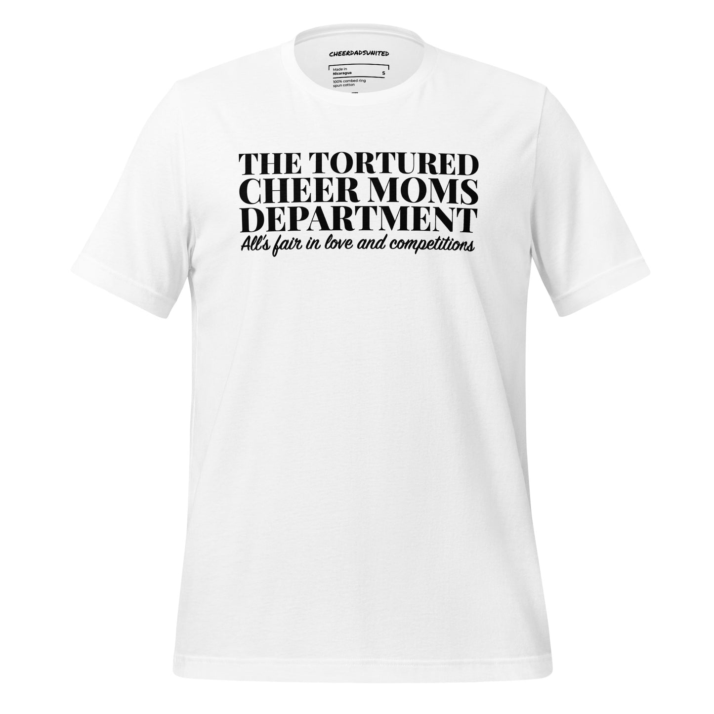 Tortured Cheer Moms Dept T-Shirt